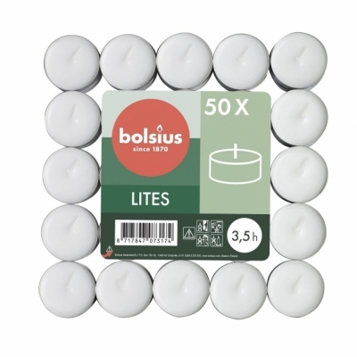 Čajová svíčka Bolsius 50ks 3,5 hod (16x32mm)