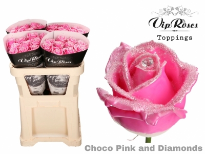 Čokoládová růže CHOCOLAT BLINK BLINK PINK LOVE