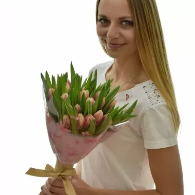 Kytice 35 růžových tulipánů LIFESTYLE 40cm