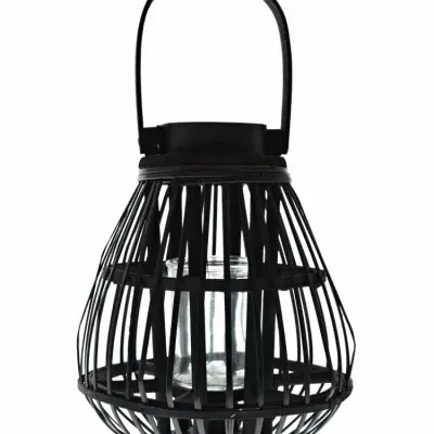 Lampa černá WOOD BLACK 30cm 