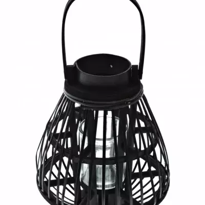 Lampa černá WOOD BLACK 30cm 