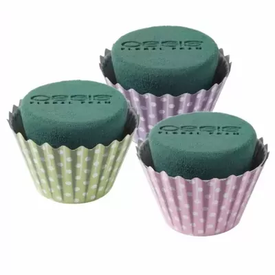 OASIS FLORAL CUPCAKE PUNTÍK FIALOVÝ Ø8cm