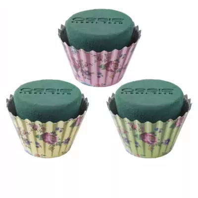 OASIS FLORAL CUPCAKE KVĚTY ZELENÝ Ø8cm