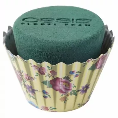 OASIS FLORAL CUPCAKE KVĚTY SLONOVÁ KOST Ø8cm