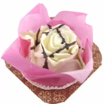 ROSA CUPCAKE CHOCOLATE STRIP WHITE