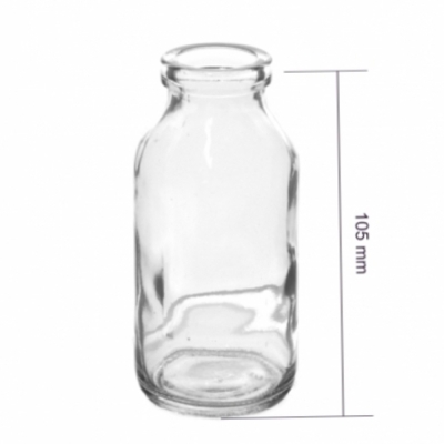 SKLENĚNÁ VÁZA BOTTLE d5cm v10cm